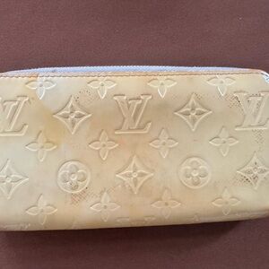 Louis Vuitton Yellow Vernis Wallet